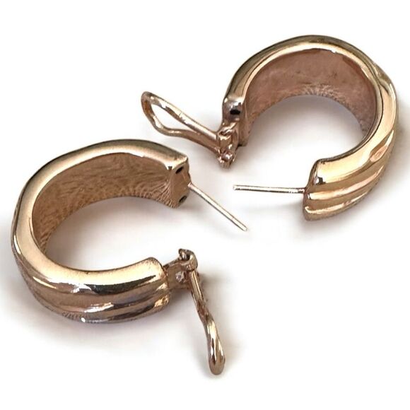 Milor Italian Bronze Wide Hoop
Earrings - Made in Italy Italian Bronze Elegant - Picture 15 of 17